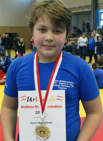 Gold für Hanno Matti Haensel